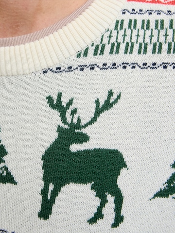 JACK & JONES Tröja 'JJXMAS NOEL' i grön