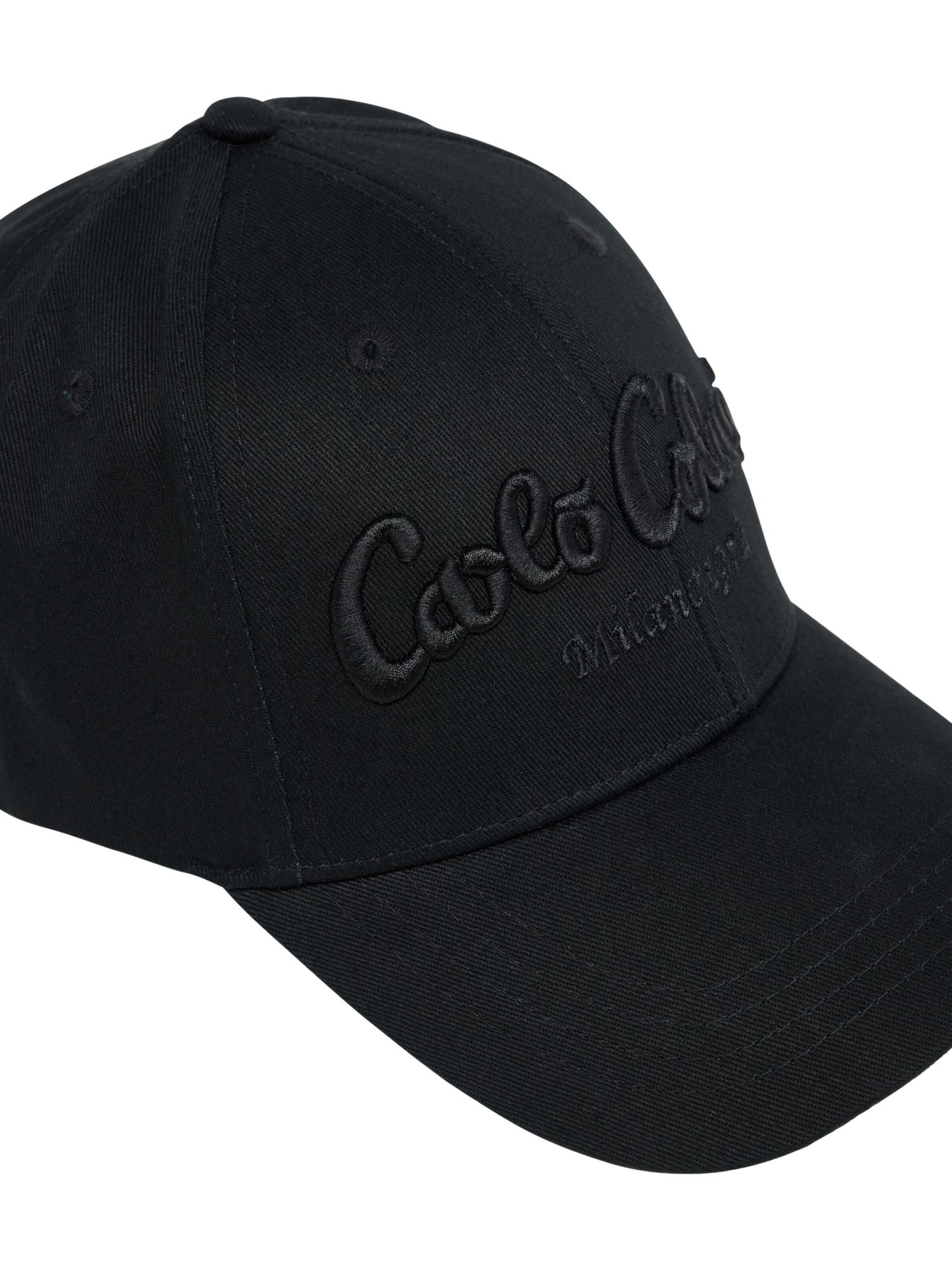 Carlo Colucci Cap 'Elezi' in Schwarz