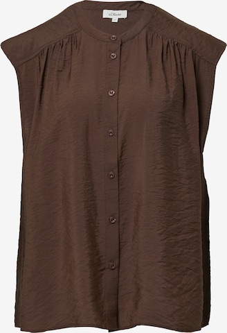 s.Oliver Blouse in Bruin: voorkant
