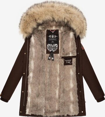 NAVAHOO Winter Coat 'Cristal' in Brown