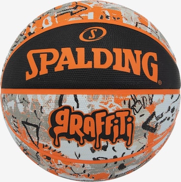 SPALDING Ball 'Spalding Graffiti Ball' in Orange: front