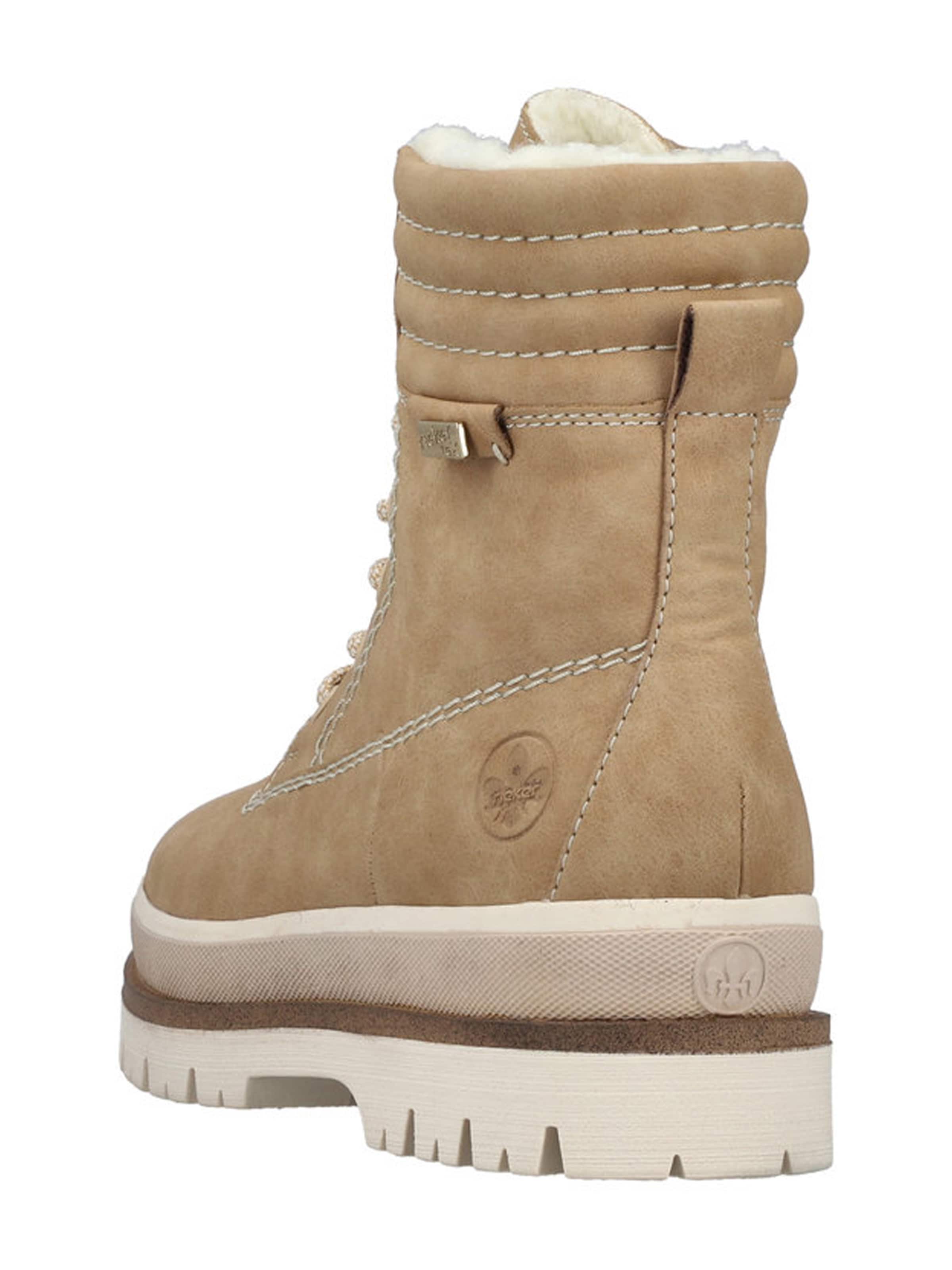 Rieker Schnürstiefelette in Beige