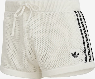 ADIDAS ORIGINALS Pants in White: front