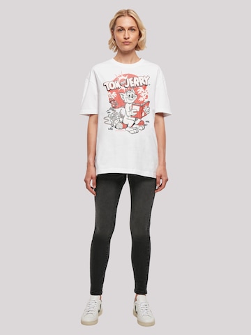 T-shirt 'Tom Und Jerry Rocket Prank' F4NT4STIC en blanc