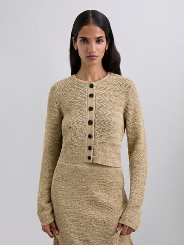 Scalpers Scrusticknit Cardigan ' ' in Braun