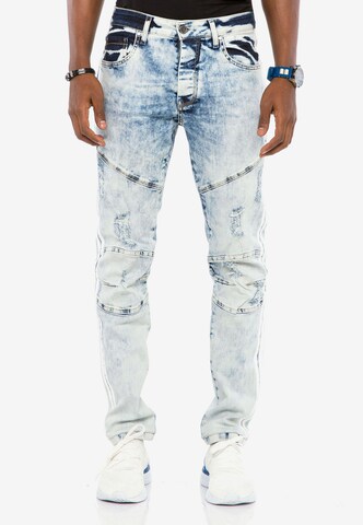 CIPO & BAXX Regular Jeans in Blauw: voorkant