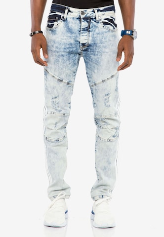 CIPO & BAXX Regular Jeans in Blauw: voorkant