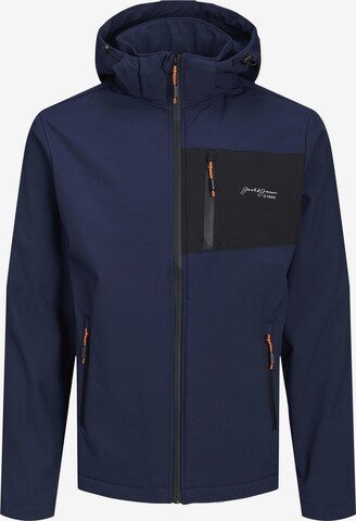 Jack & Jones Plus Winterjas 'Tyson' in Blauw: voorkant