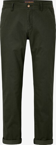 REDPOINT Chino Pants in Green: front