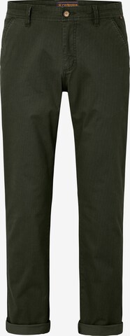 REDPOINT Slim fit Chino Pants in Green: front