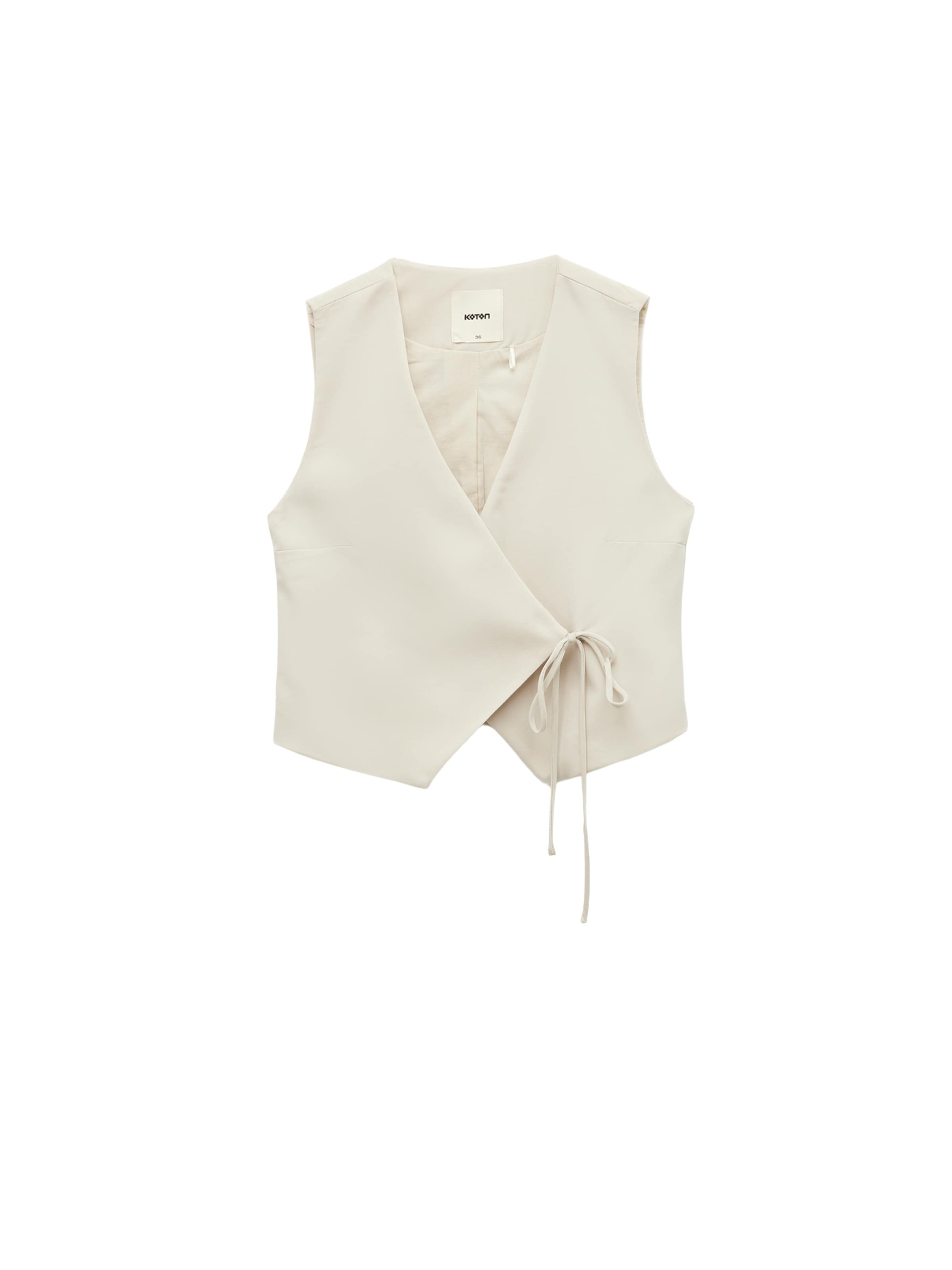 Koton Gilet in Grijs: voorkant