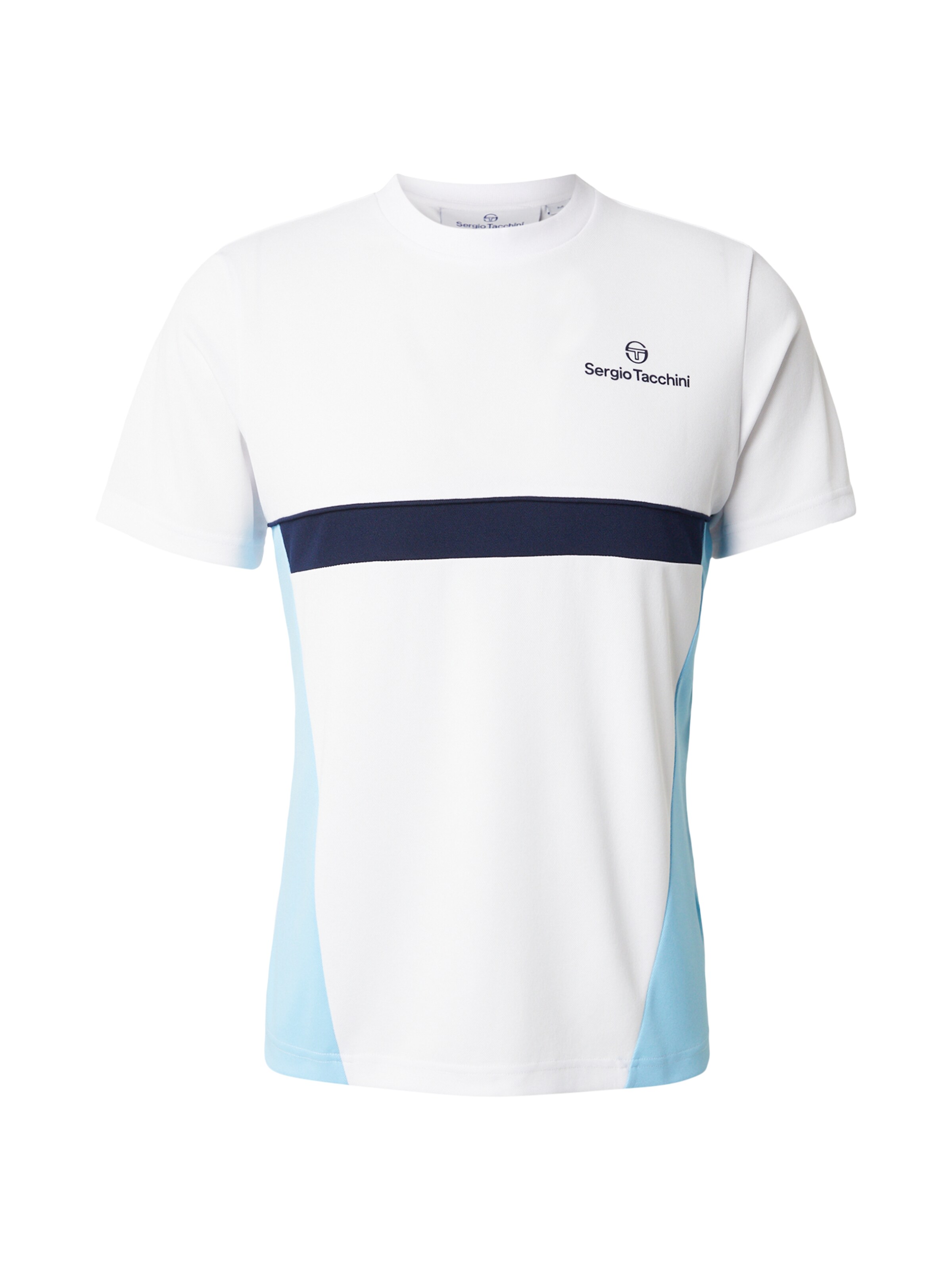 Sergio Tacchini Функциональная футболка 'Granada' в Белый: спереди