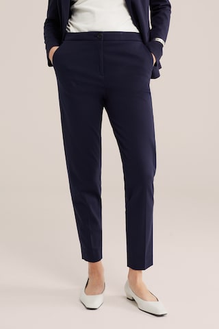 WE Fashion Slimfit Hose in Blau: Vorderseite