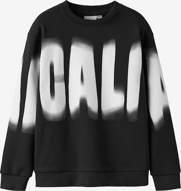 NAME IT Collegepaita 'NKMTROY' värissä musta: etupuoli