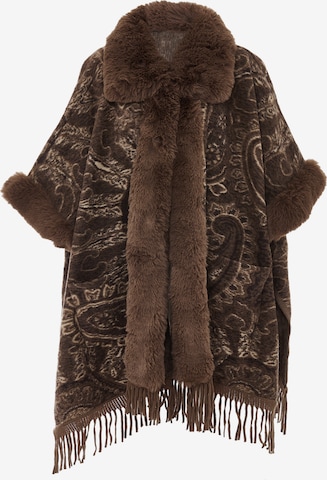 FRAULLY Cape in Brown: front