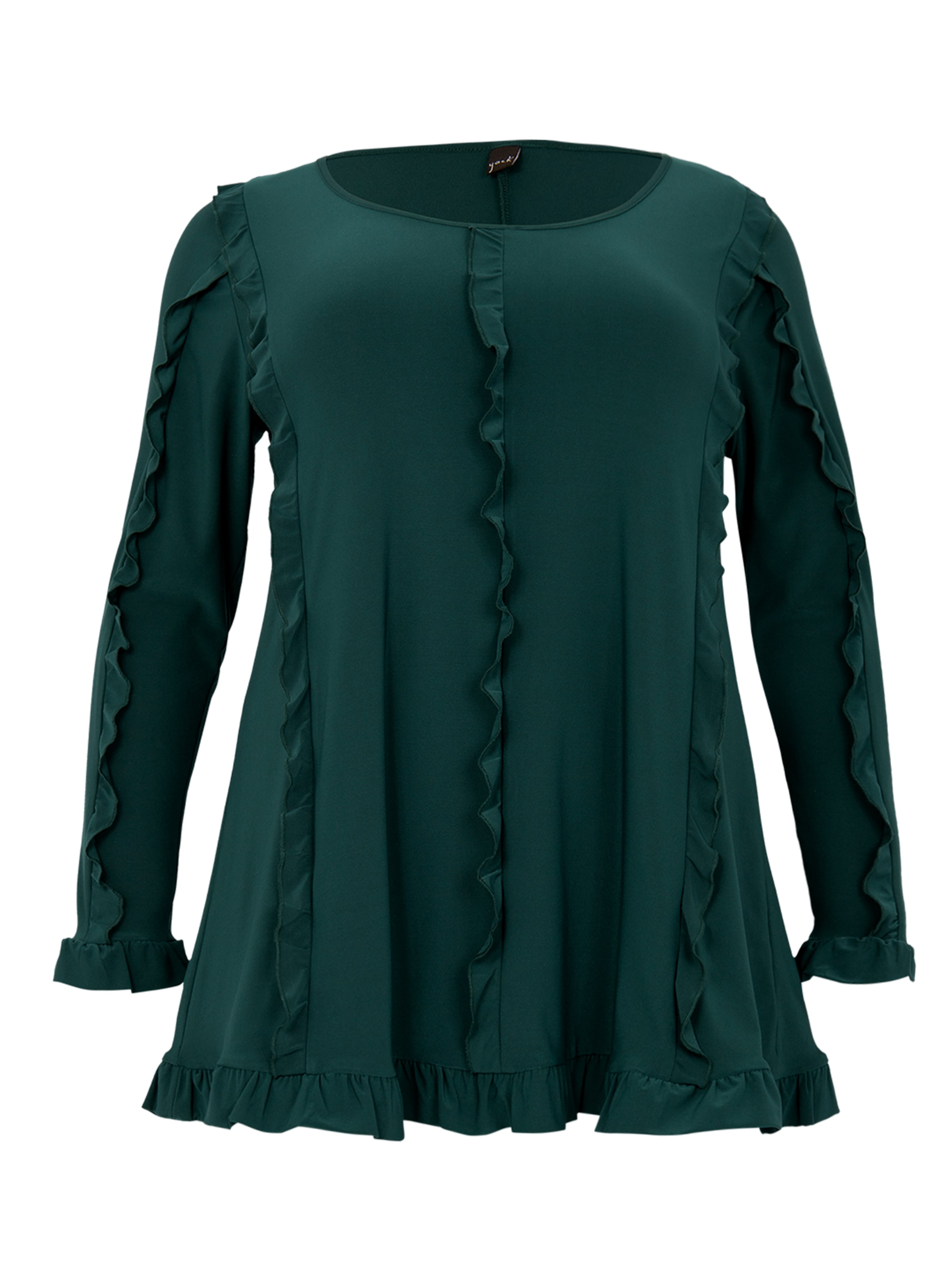 YOEK Shirt in Groen: voorkant