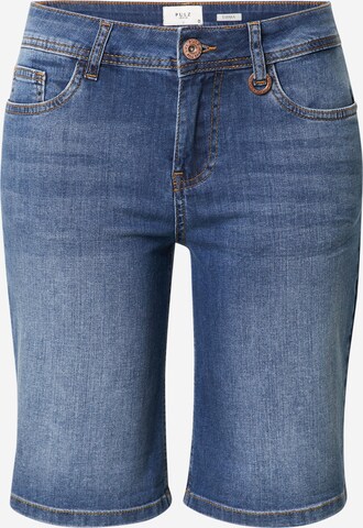 PULZ Jeans - Slimfit Calças de ganga 'EMMA' em azul: frente