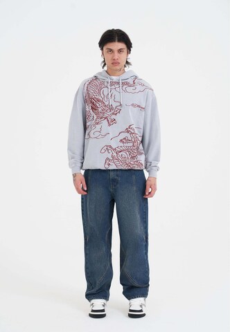 Ed Hardy Sweatshirt 'Battle Dragon' in Grau