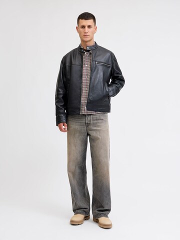 JACK & JONES Comfort fit Button Up Shirt 'JORAutin' in Red