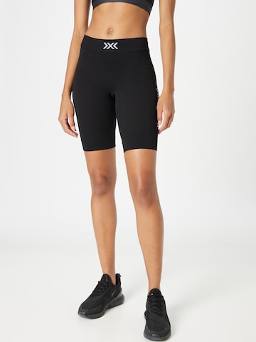 X-BIONIC Workout Pants in Black: front