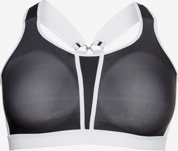 SHEEGO Bralette Sports Bra in White: front