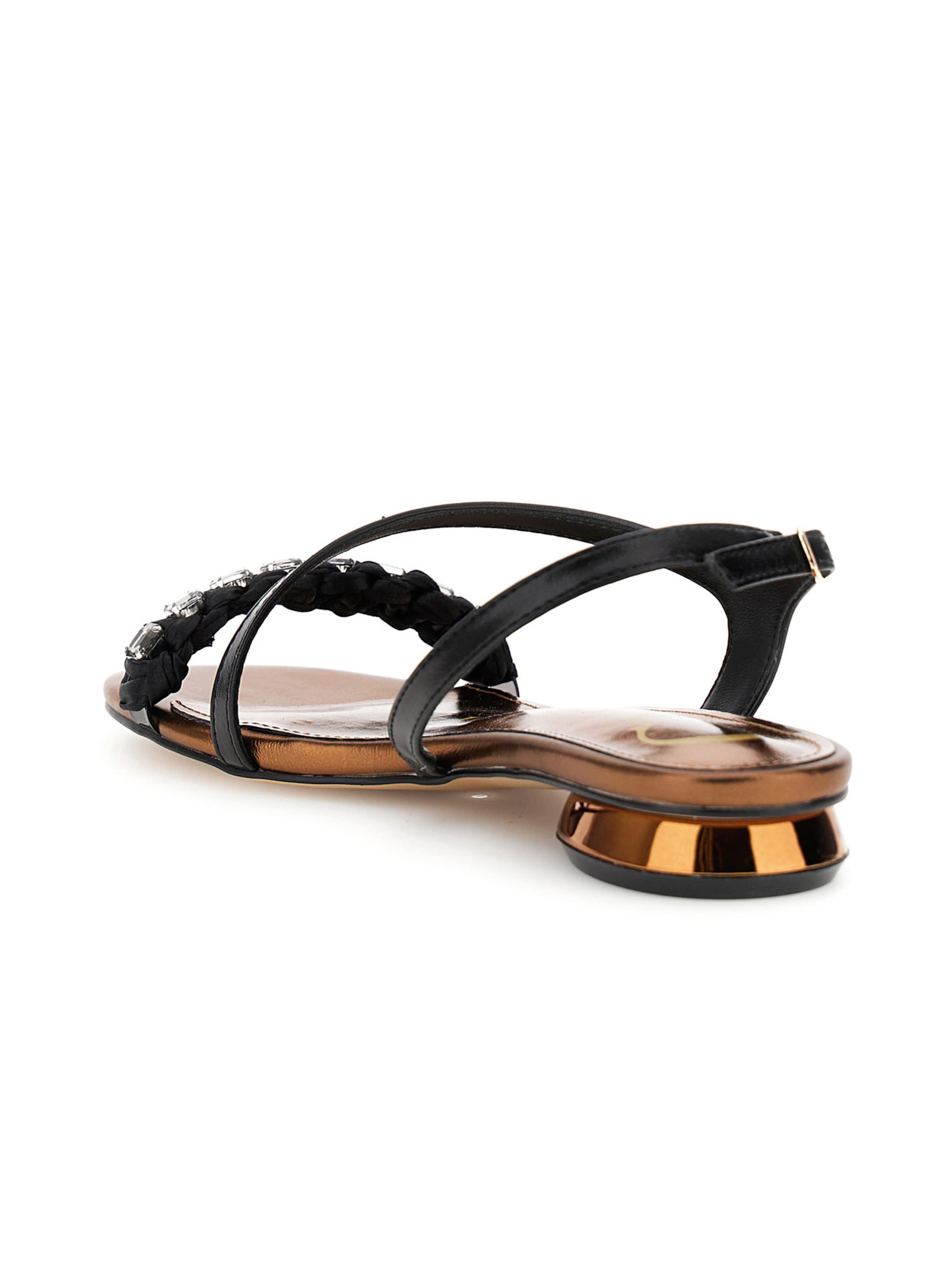 CAFè NOIR Sandalen met riem in Zwart