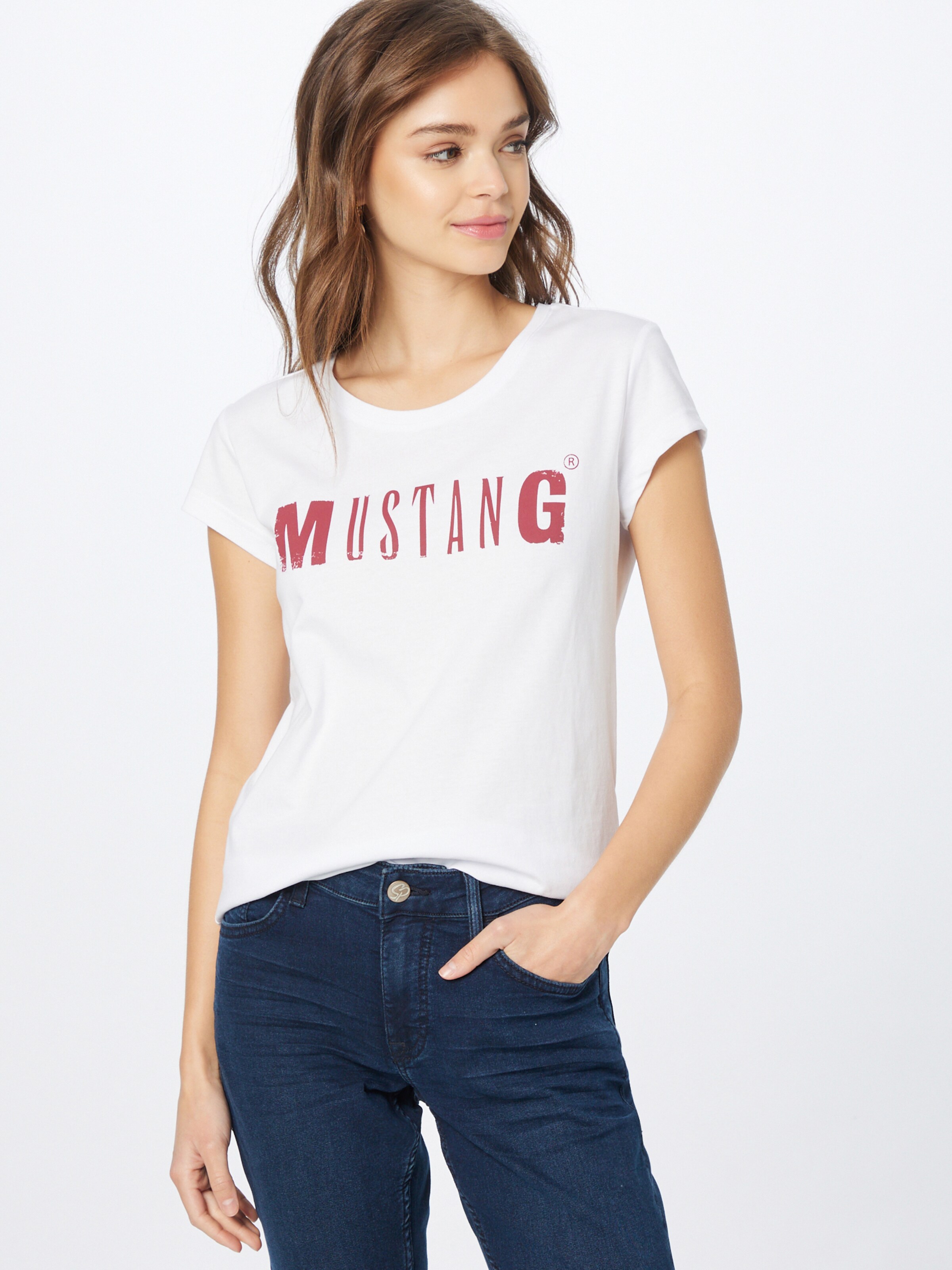 Frauen Shirts & Tops MUSTANG T-Shirt in Weiß - FW49907 Frauen Shirts & Tops MUSTANG T-Shirt in Weiß - FW49907
