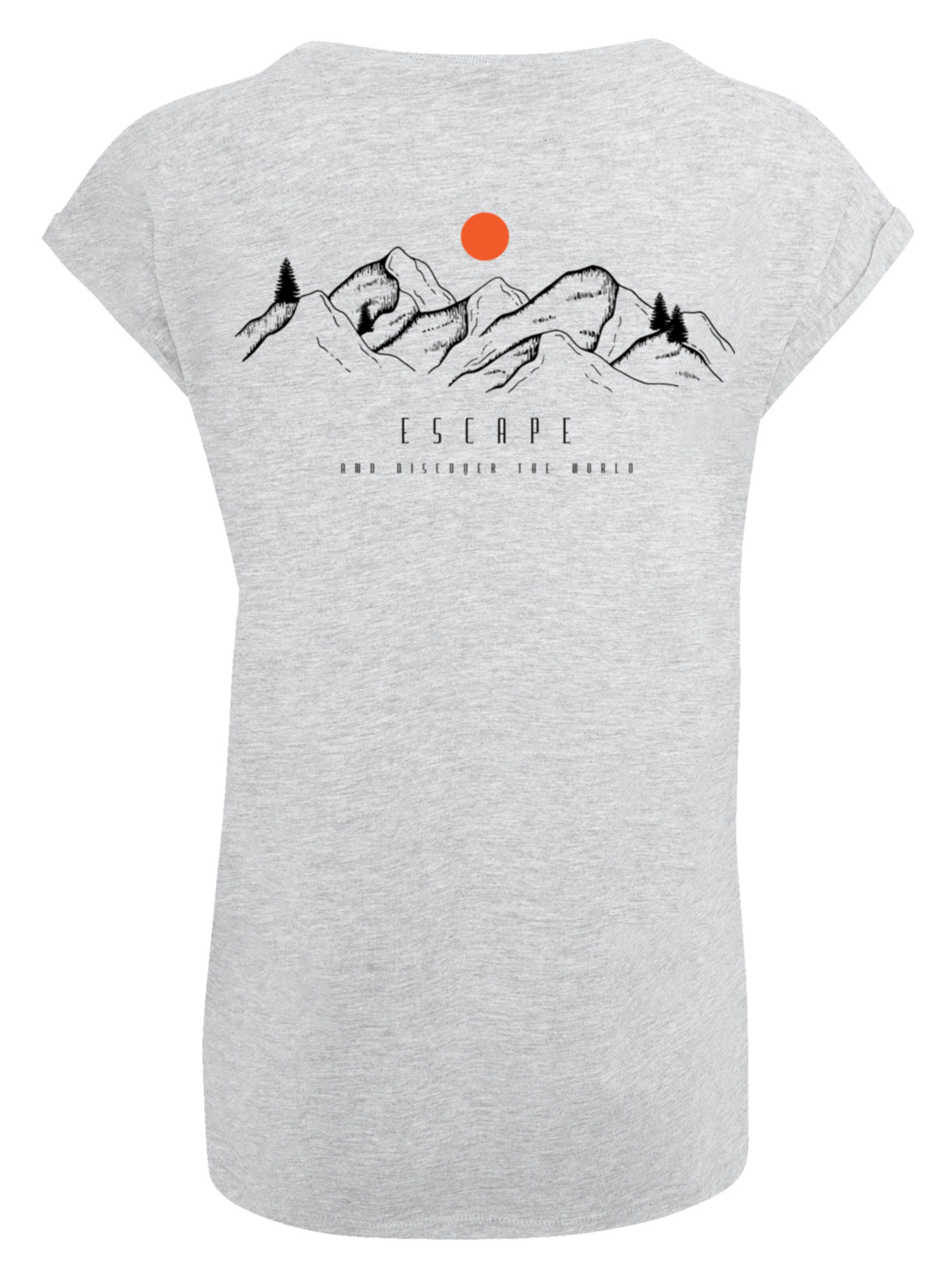 F4NT4STIC Shirt 'Discover the world' in Grau