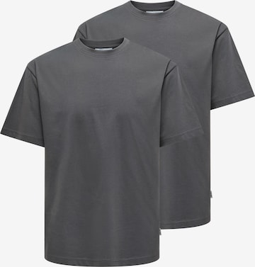 Only & Sons Shirt 'Onsfred' in Grey: front