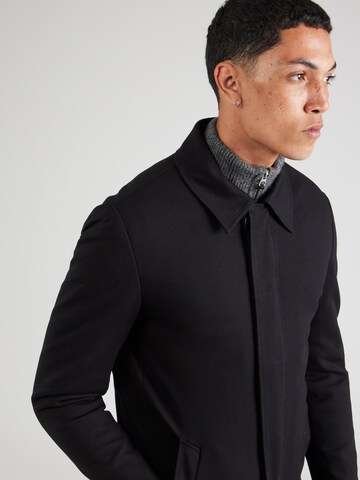 INDICODE JEANS Between-Seasons Coat 'Costatino' in Black