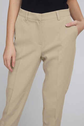 ICHI - Slimfit Pantalón chino en beige