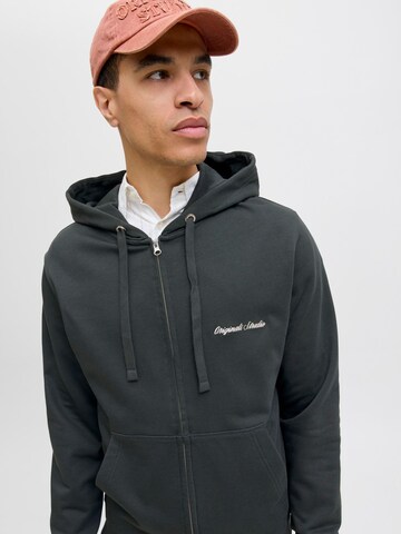 JACK & JONES Sweat jacket 'JORNorrebro' in Grey