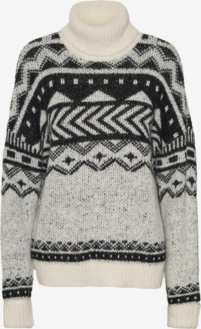 Noisy may Sweater 'SHARE' in Beige: front