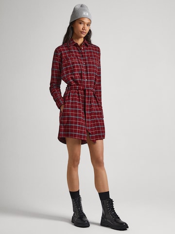 Pepe Jeans Shirt Dress 'KAROLA' in Red