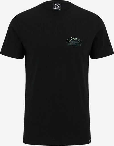 Iriedaily T-Shirt 'Bonsigh' en menthe / vert foncé / noir, Vue avec produit