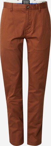 SCOTCH & SODA Liibuv Chino-püksid 'Stuart', värv pruun: eest vaates