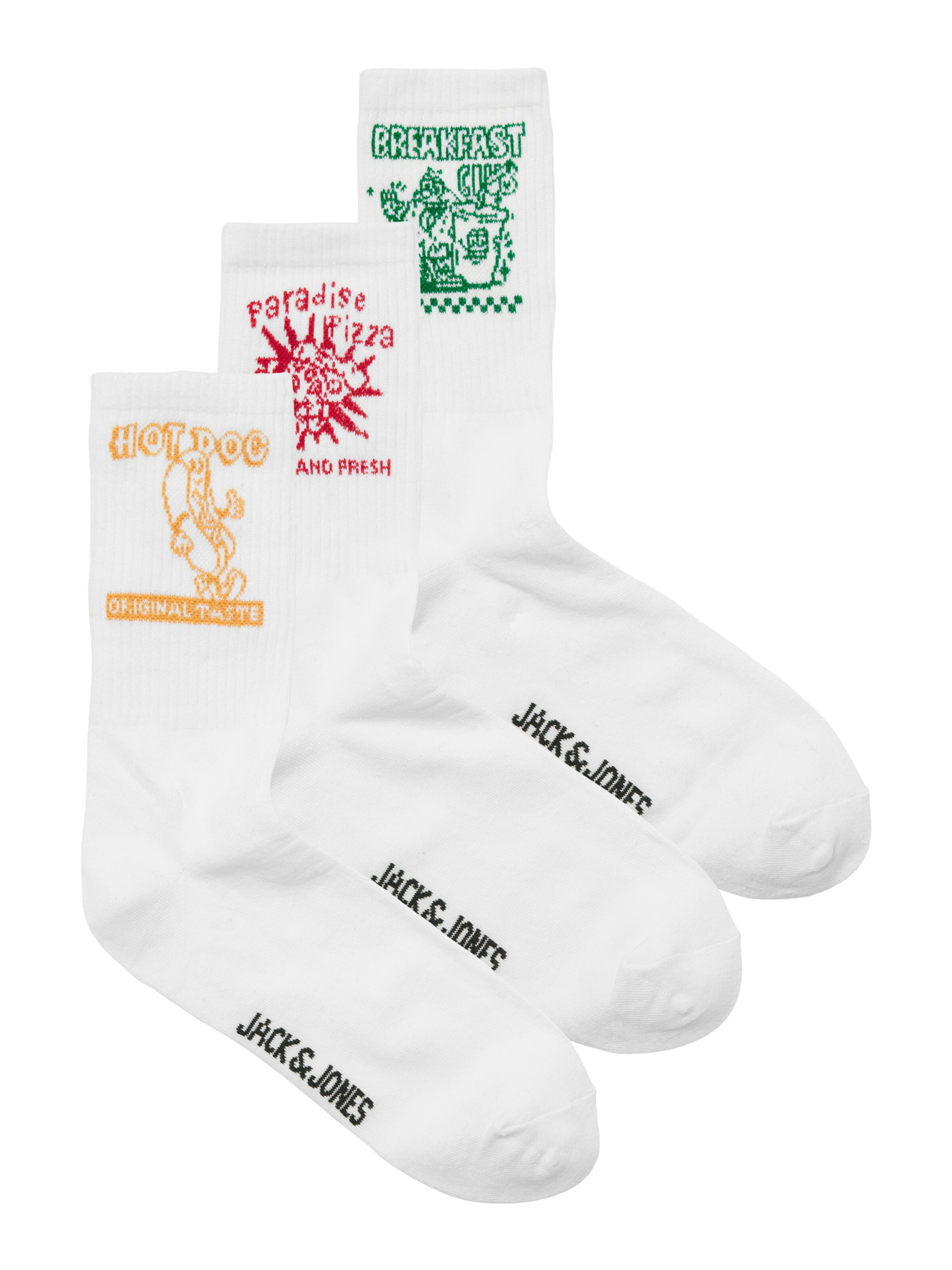 JACK & JONES Socks in White: front