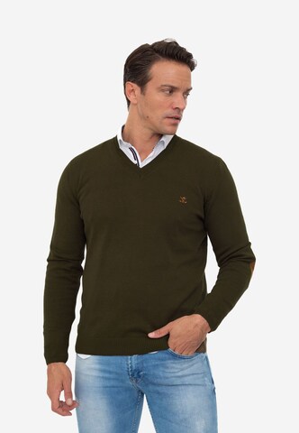 Sir Raymond Tailor Sweater 'Los Angeles' in Green: front