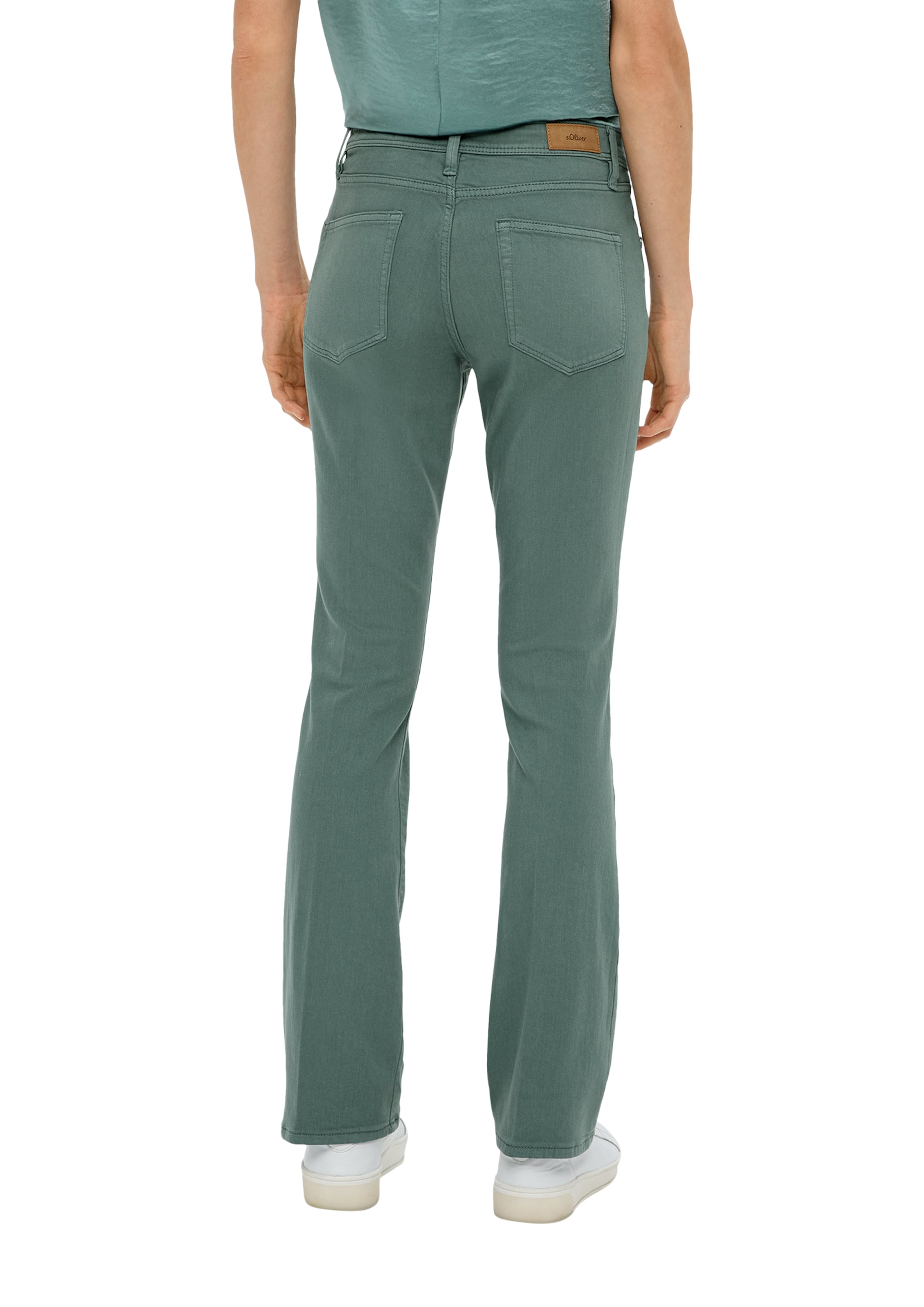 s.Oliver Slimfit Jeans 'Beverly' in Grün