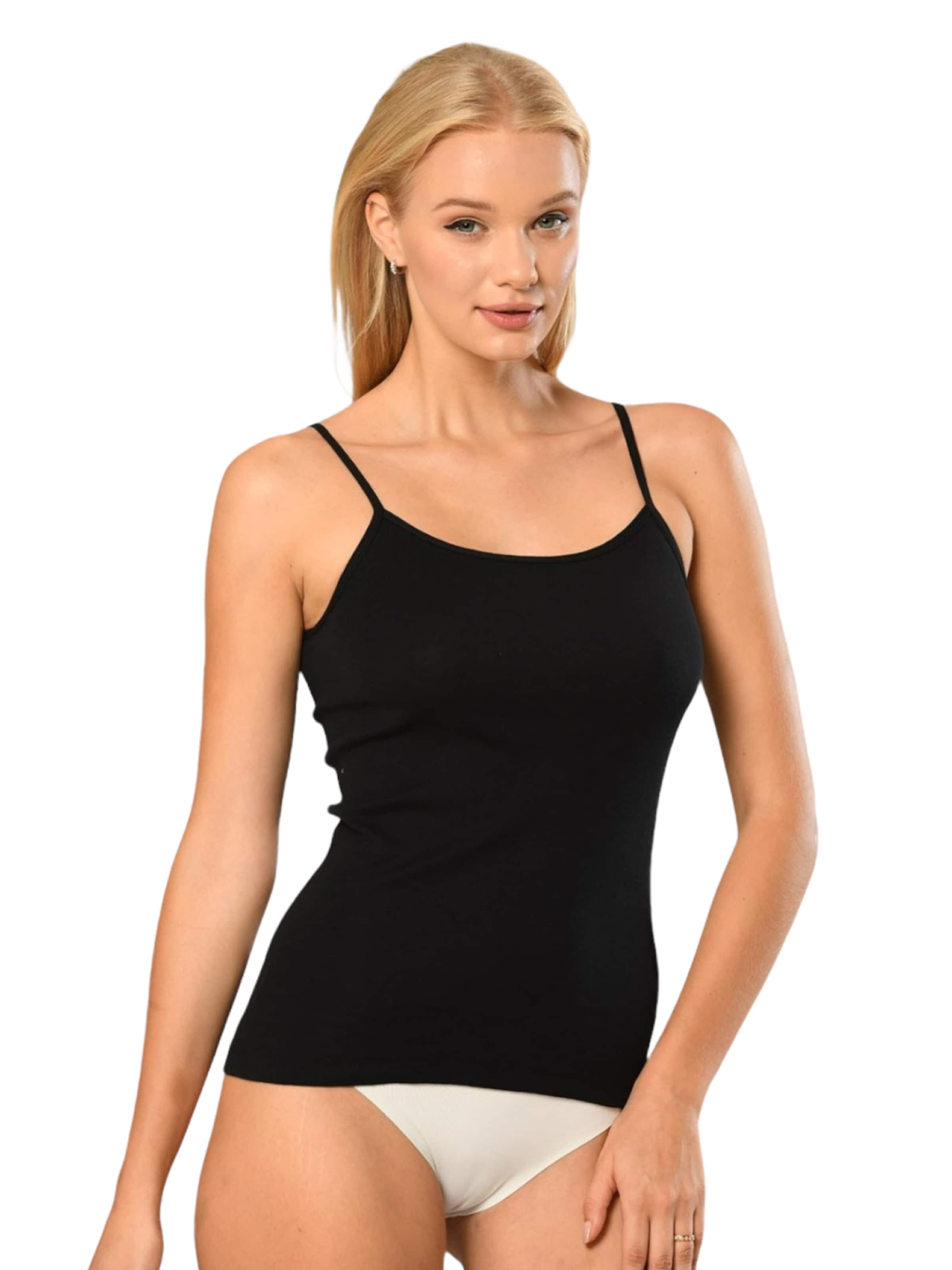 Erdem Onderhemd in Zwart: voorkant