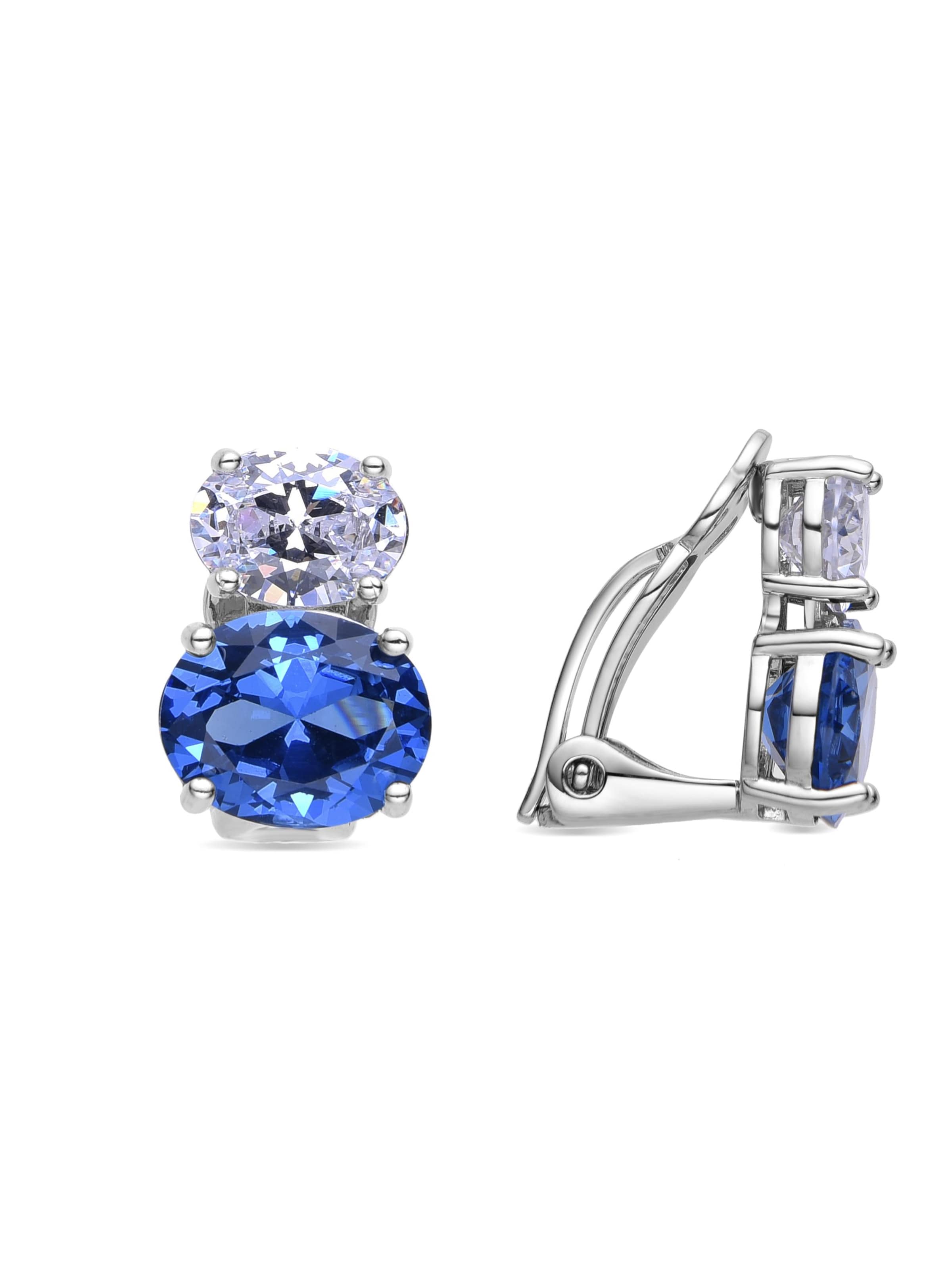 Luxenter - Pendientes 'Elsoni' en azul: frente