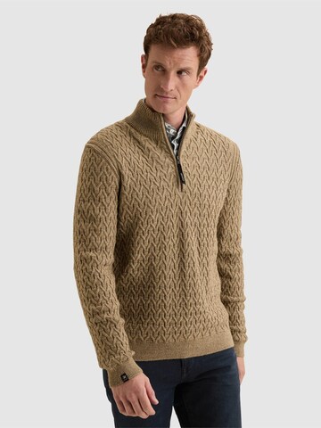 VANGUARD Pullover 'Pullover in a wool blend with half-zip' i hvid