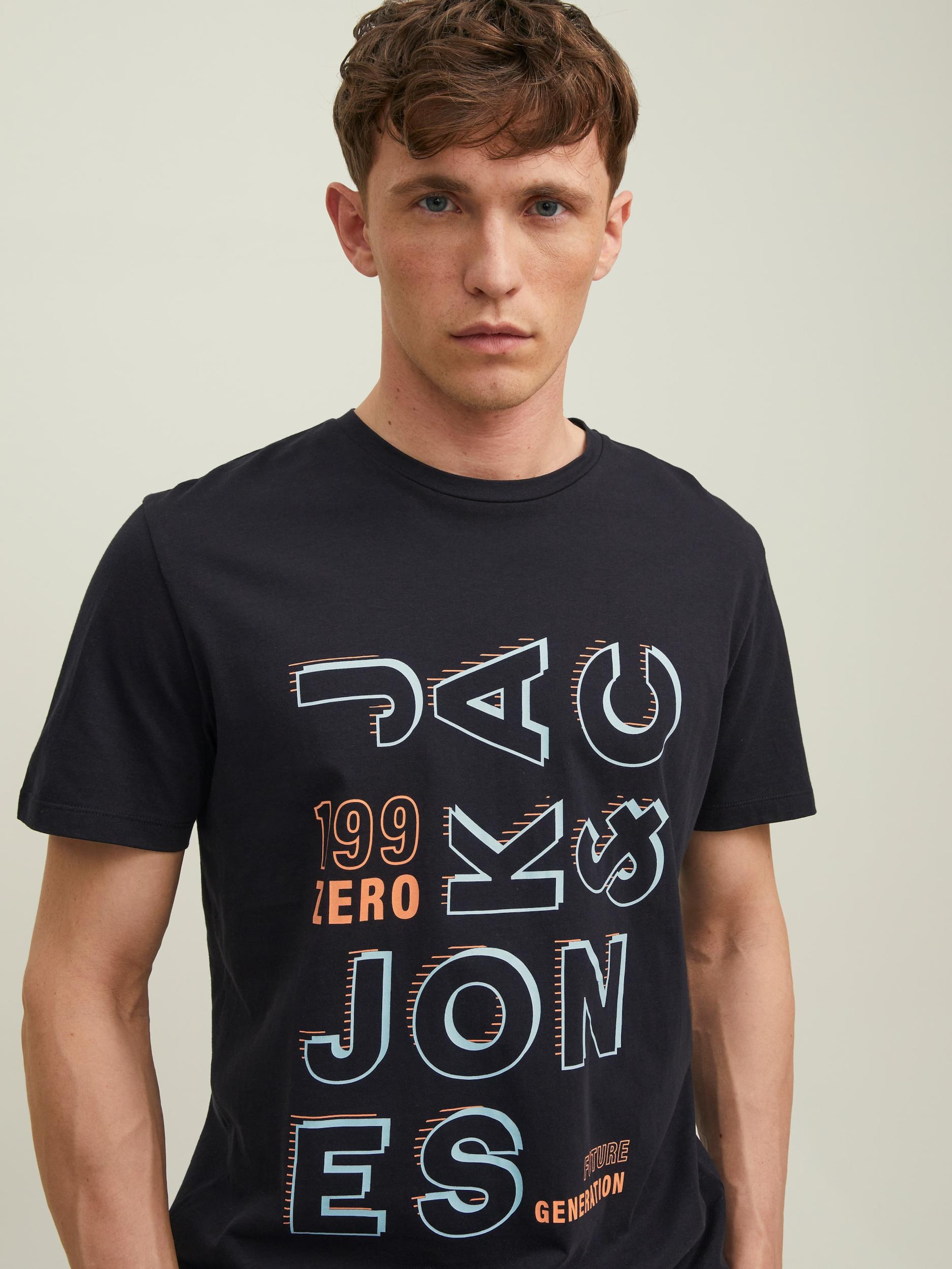 Männer Shirts JACK & JONES T-Shirt 'BOOSTER' in Schwarz - MZ19811 Männer Shirts JACK & JONES T-Shirt 'BOOSTER' in Schwarz - MZ19811