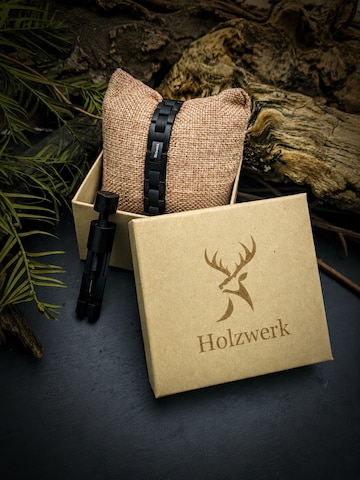 Holzwerk - Pulsera 'BODENSEE' en negro