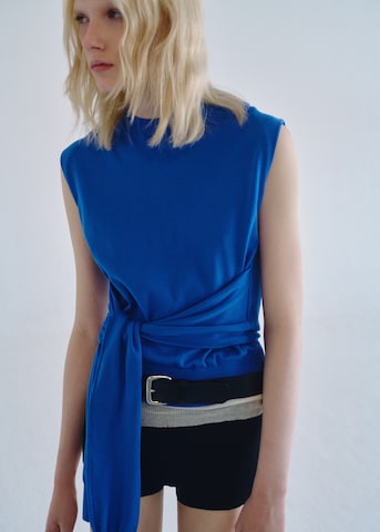 Giacchetta 'NARCISO' di MANGO in blu: frontale