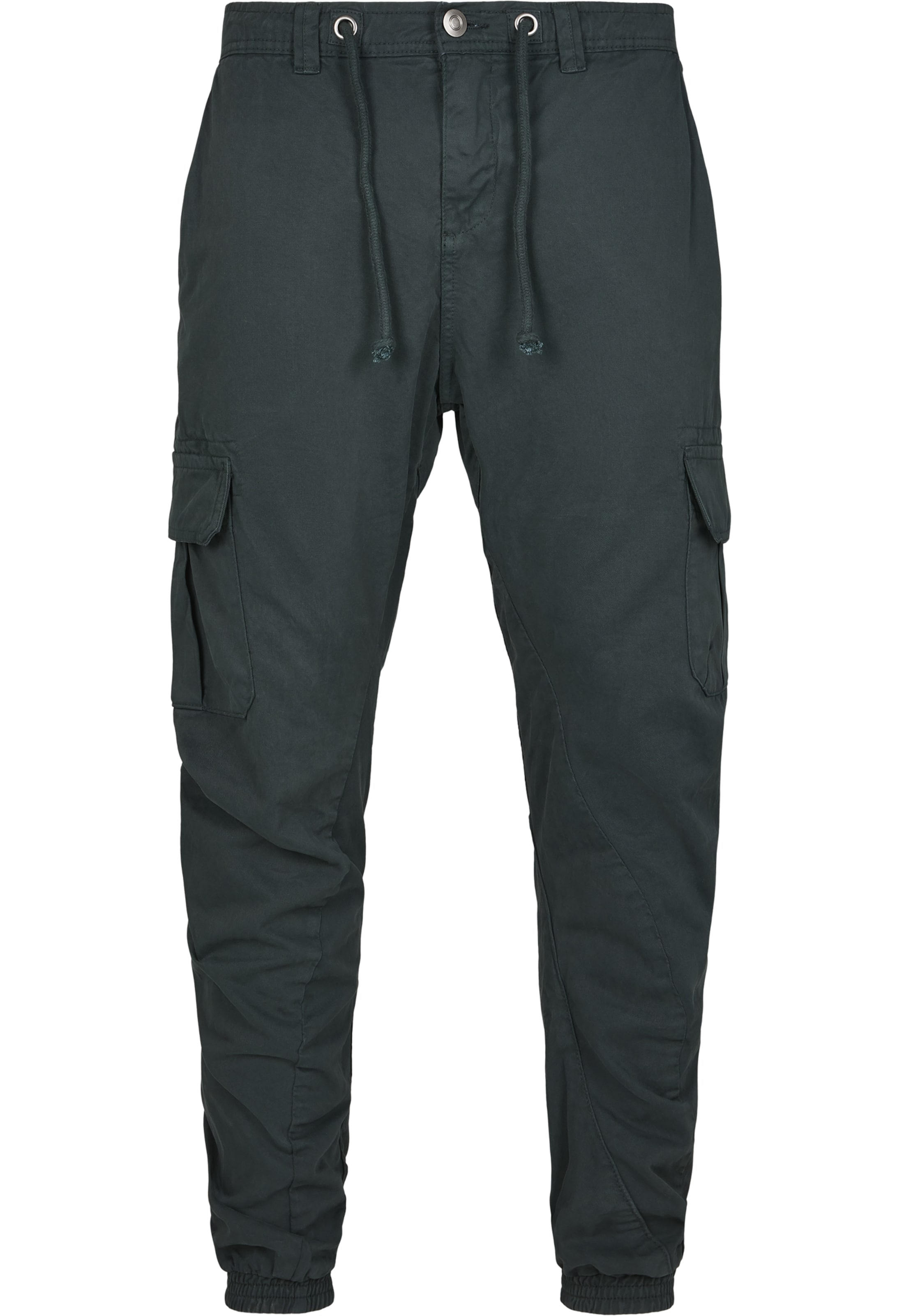 Urban Classics Tapered Cargobukser i grøn: forside