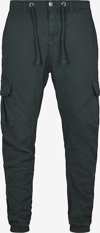 Effilé Pantalon cargo Urban Classics en vert : devant