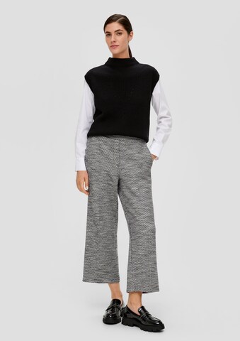 s.Oliver BLACK LABEL Wide Leg Hose in Grau