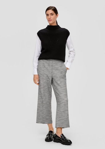 s.Oliver BLACK LABEL Wide leg Pleated Pants in Grey