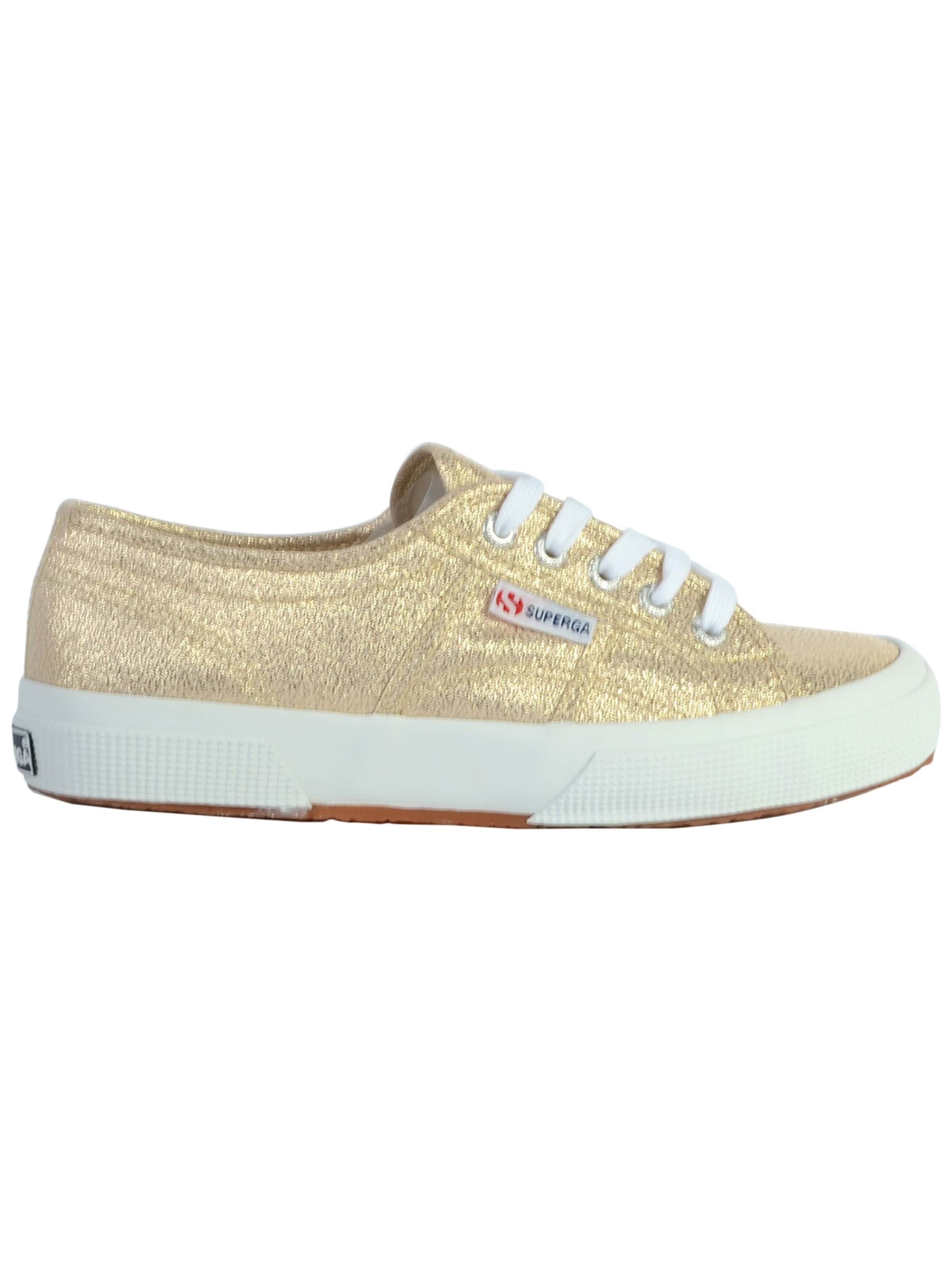 SUPERGA Buty sportowe sznurowane w kolorze złoty